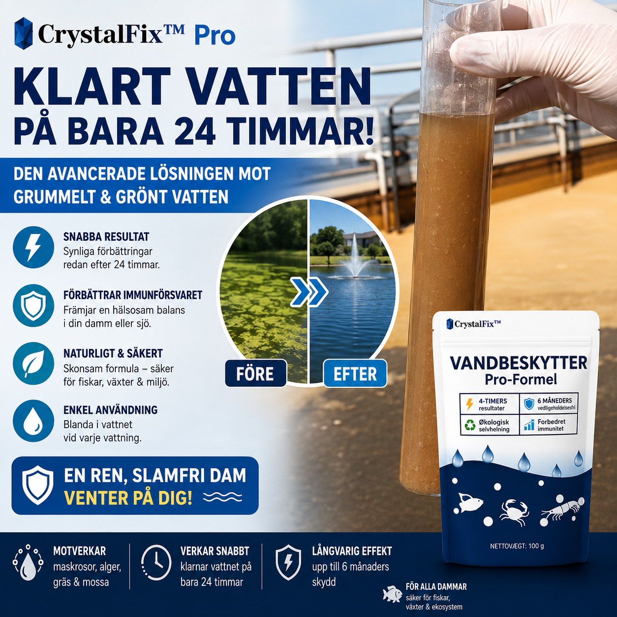 CrystalFix Pro™ Gardinkrokar – Montera gardinstänger utan att borra