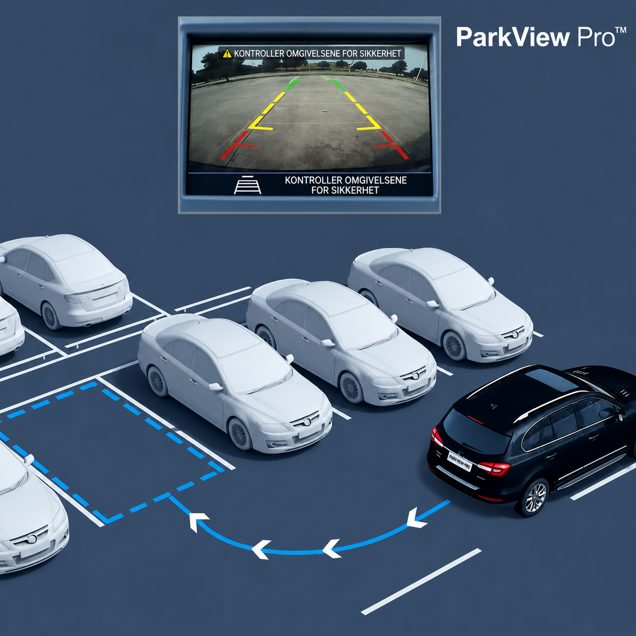 ParkView Pro™ Ryggekamera – Tryggere parkering uten stress og gjetting