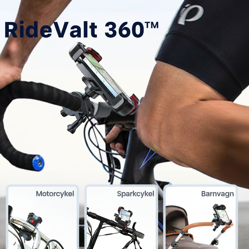 RideVault 360™ Mobilhållare för Cykel – Säker och stabil körning, när som helst, var som helst