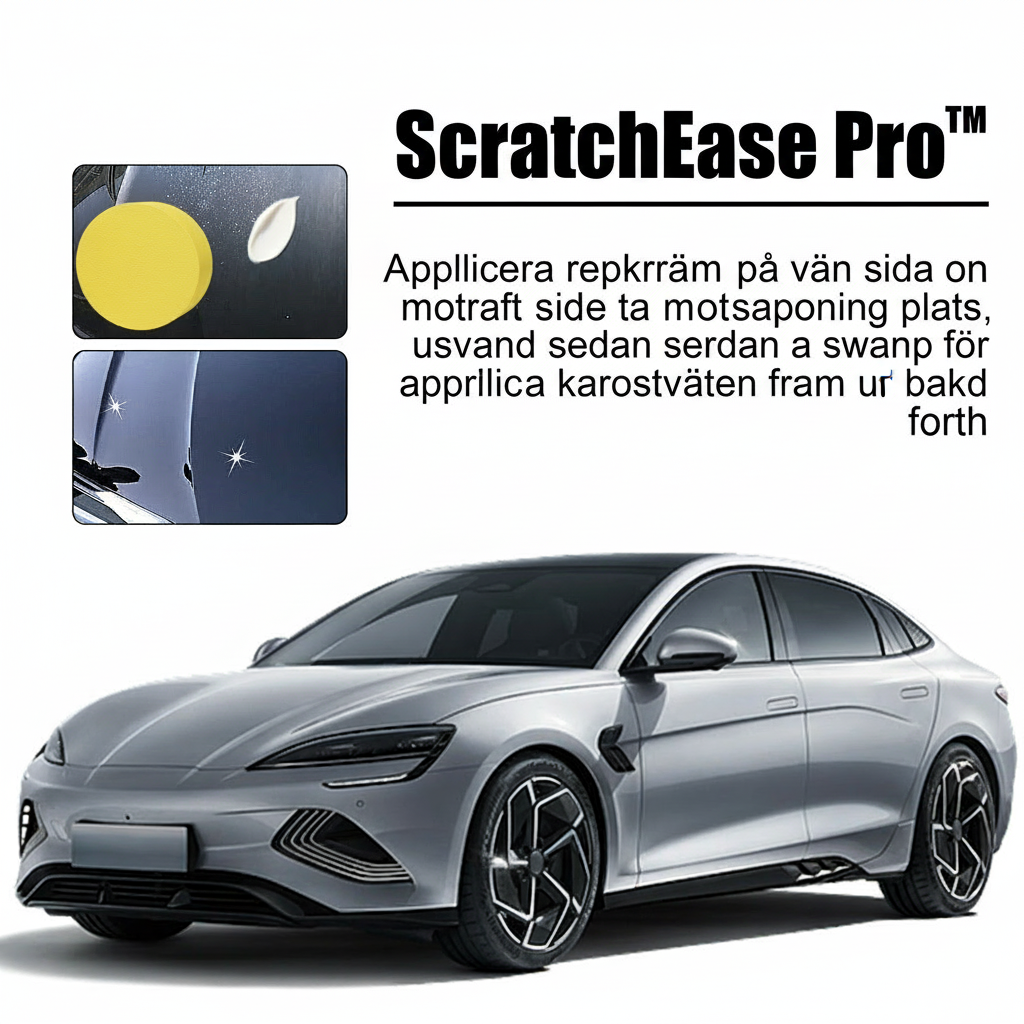 ScratchEase Pro™ Bilreparationspasta – Få bort repor snabbt och enkelt hemma