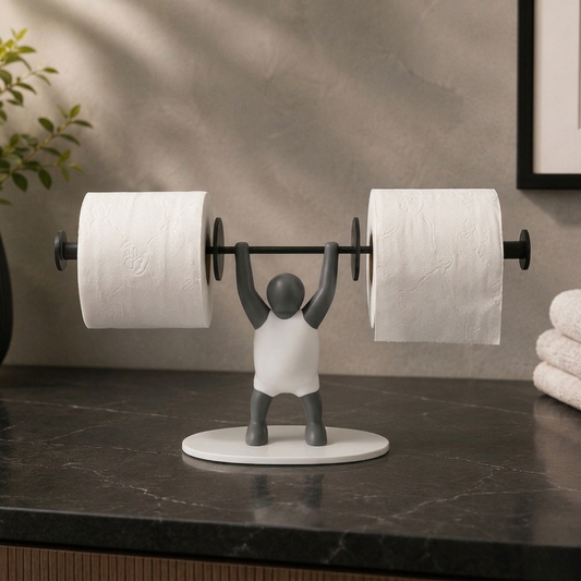 MuscleBuddy™ WC-paperiteline – Hauska kylpyhuoneen sisustus, joka tekee vaikutuksen vieraisiin