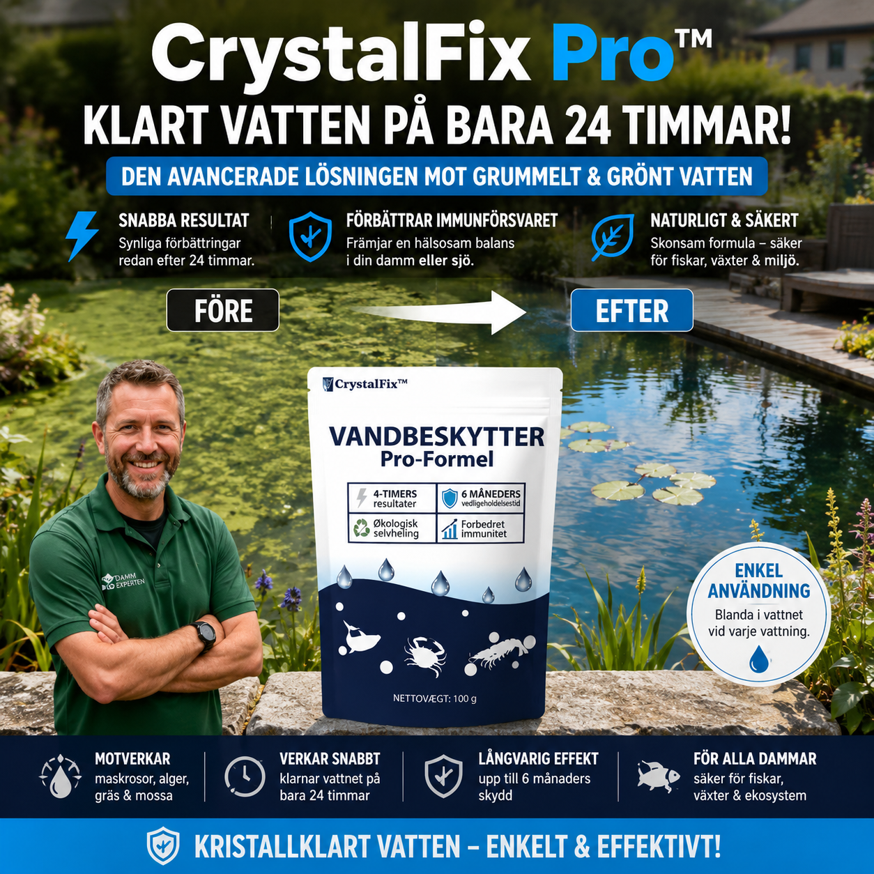 CrystalFix Pro™ Gardinkrokar – Montera gardinstänger utan att borra