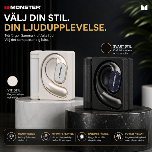 Monster AeroBeat™ Sportsøretelefoner – Trådløs frihet for trening og hverdag