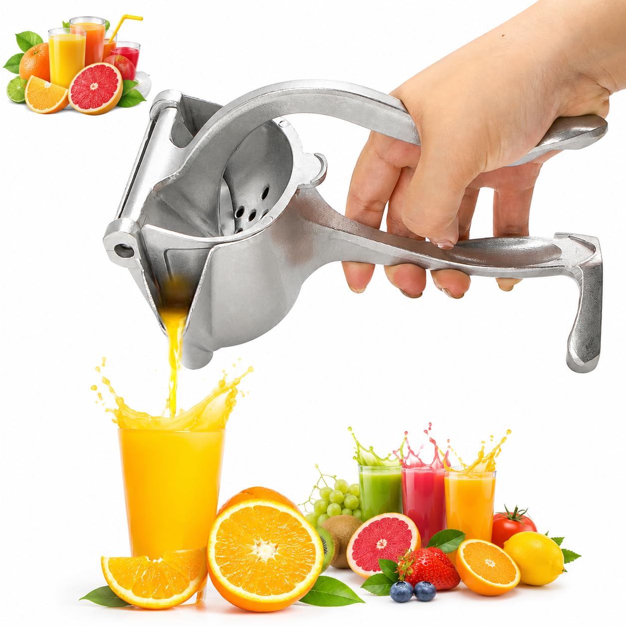 FreshPress Max™ Fruktpress – Pressa varje droppe med minimal ansträngning
