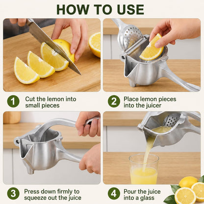 FreshPress Max™ Fruktpress – Pressa varje droppe med minimal ansträngning