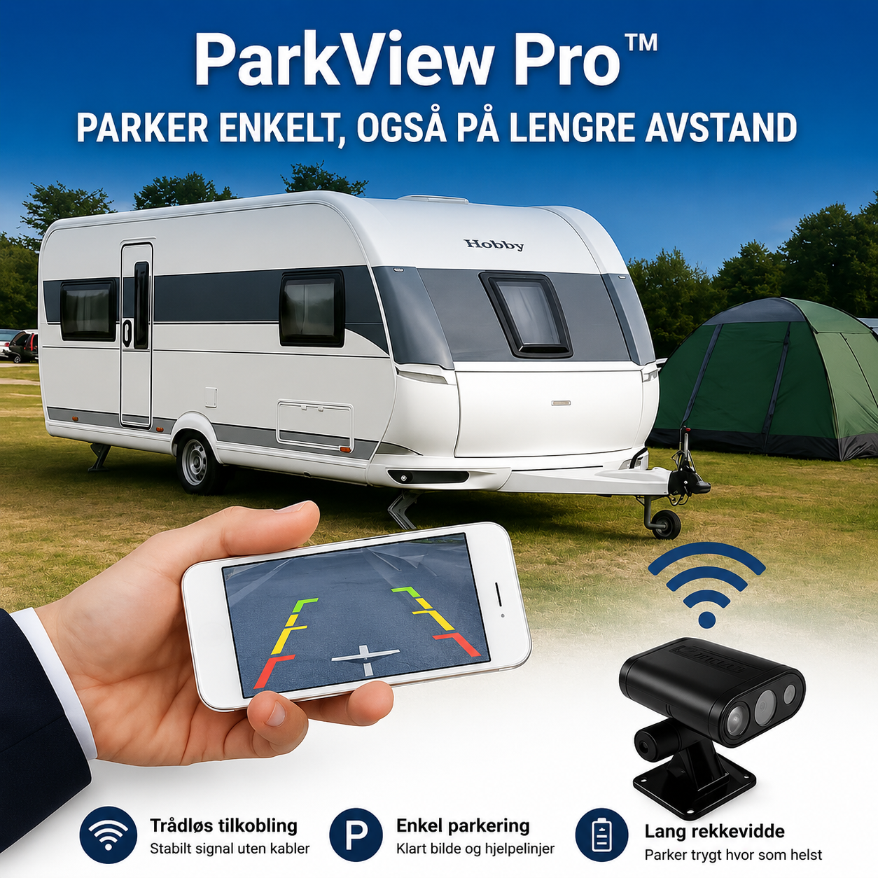 ParkView Pro™ Ryggekamera – Tryggere parkering uten stress og gjetting