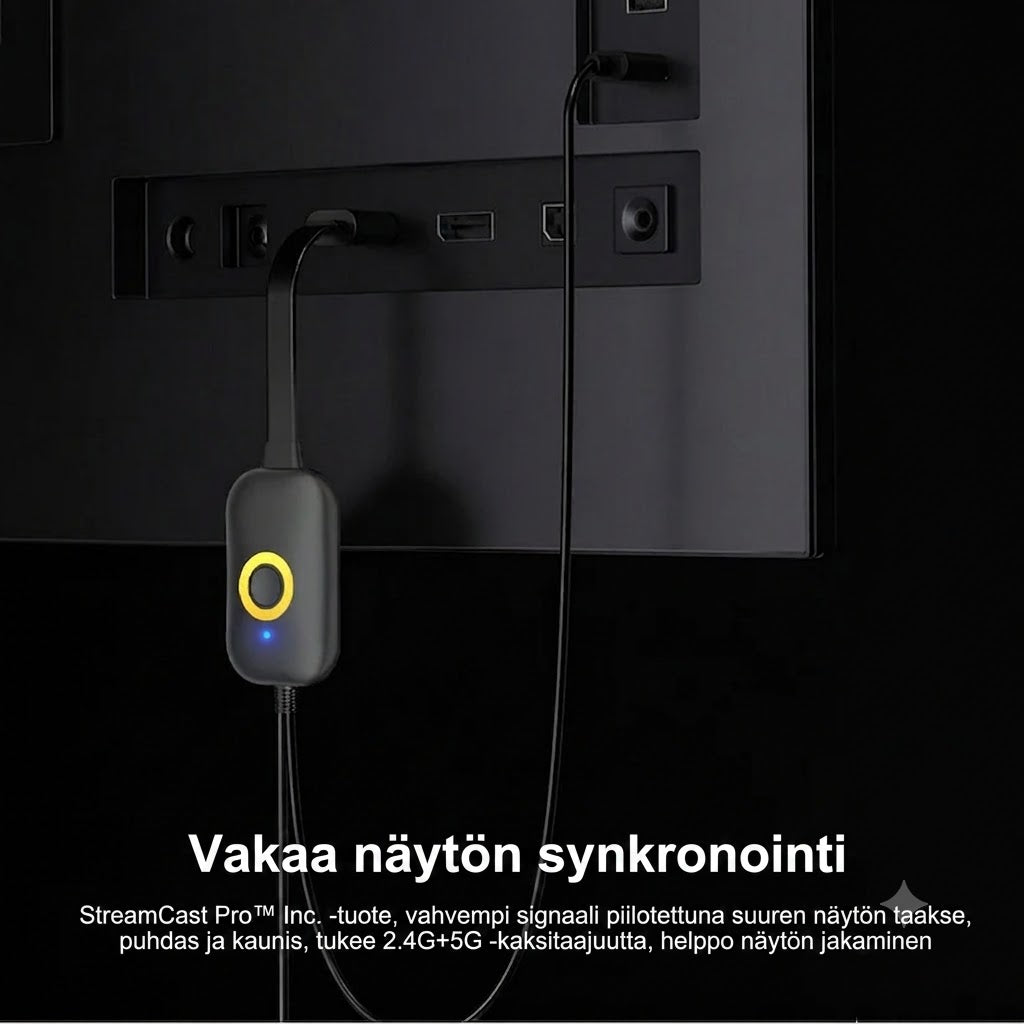 StreamCast Pro™ langaton näytönjako – Isompi kuva, suoraan televisioosi