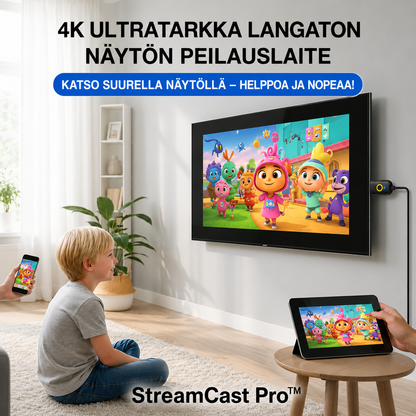 StreamCast Pro™ langaton näytönjako – Isompi kuva, suoraan televisioosi