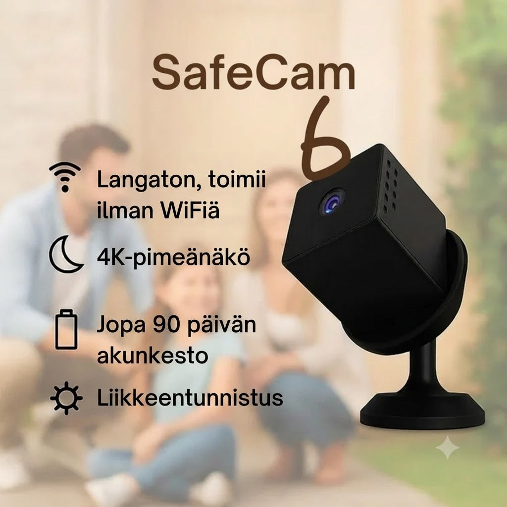 SafeCam Pro™ | Aina suojattuna – myös ilman internetiä tai virtaa