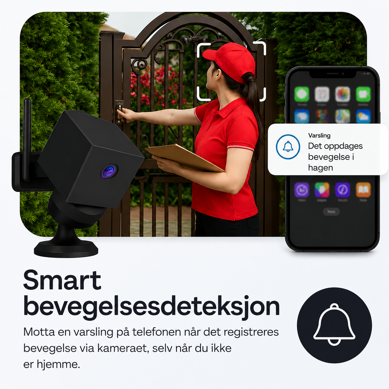 SafeCam Pro™ | Alltid beskyttet – selv uten internett eller strøm
