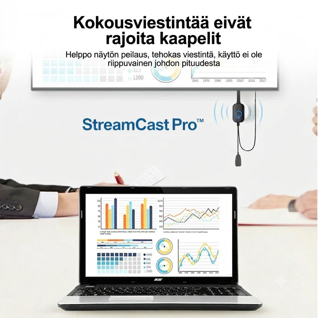 StreamCast Pro™ langaton näytönjako – Isompi kuva, suoraan televisioosi