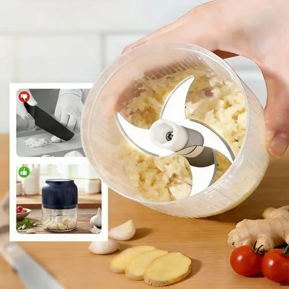 QuickChop Pro™ Minihakker – Trådløs matlaging med ett tastetrykk