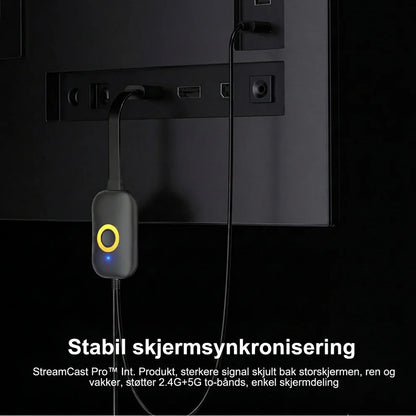 StreamCast Pro™ Trådløs Skjermspeiling – Større bilde, rett på TV-en