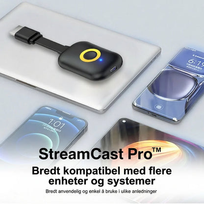 StreamCast Pro™ Trådløs Skjermspeiling – Større bilde, rett på TV-en