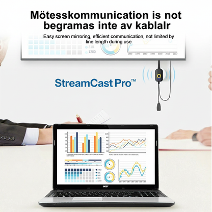 StreamCast Pro™ Trådlös Skärmspegling – Större bild, direkt på din TV