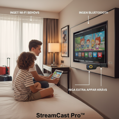 StreamCast Pro™ Trådlös Skärmspegling – Större bild, direkt på din TV