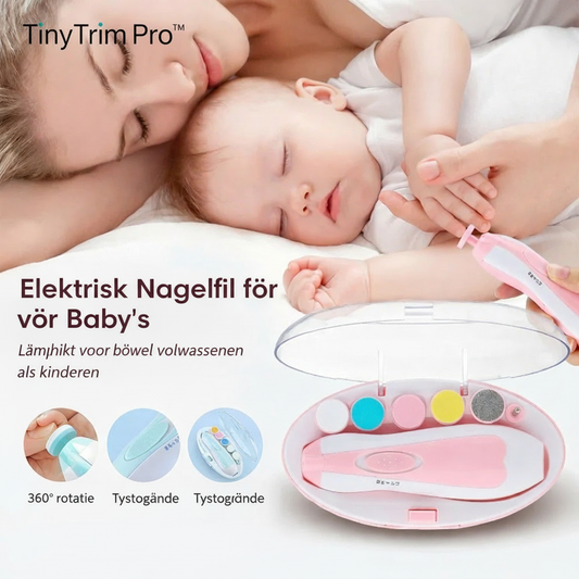TinyTrim Pro™ Baby Nagelfil – Mjuk och trygg nagelvård hemma