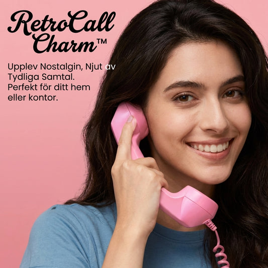 RetroCall Charm™ Telefonlur – Klassisk stil för bekvämare samtal