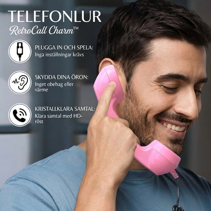 RetroCall Charm™ Telefonlur – Klassisk stil för bekvämare samtal