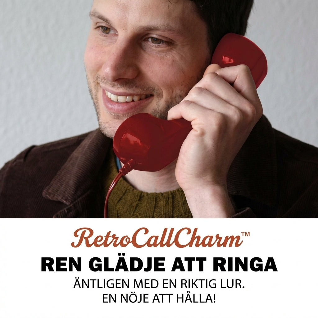 RetroCall Charm™ Telefonlur – Klassisk stil för bekvämare samtal