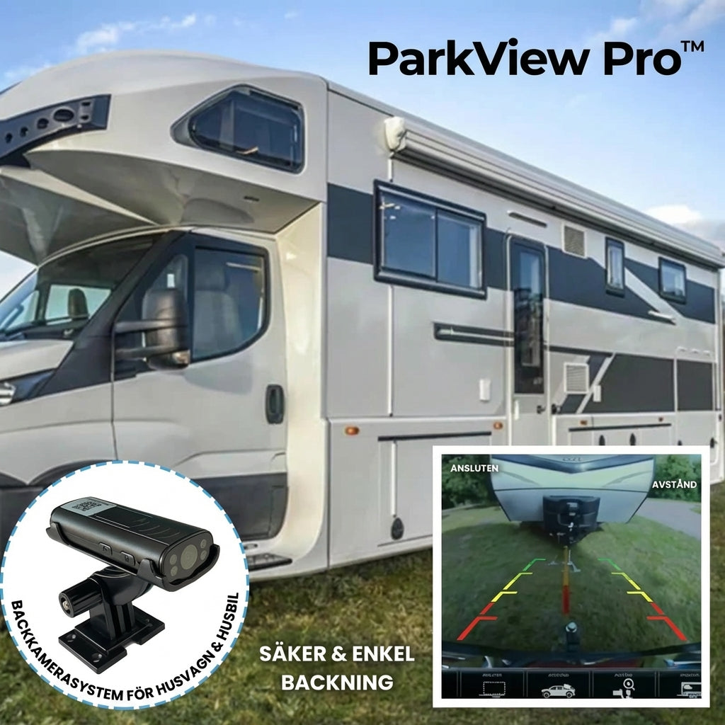 ParkView Pro™ Backkamera – Tryggare parkering utan stress och gissningar