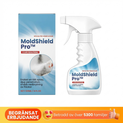 MoldShield Pro™ Schimmelspray – Snabb rengöring för renare väggar och friskare känsla