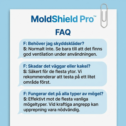 MoldShield Pro™ Schimmelspray – Snabb rengöring för renare väggar och friskare känsla