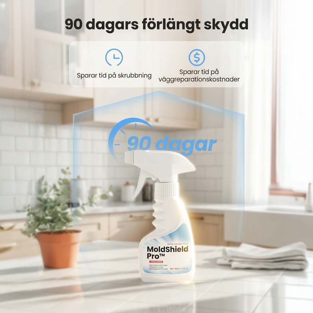 MoldShield Pro™ Schimmelspray – Snabb rengöring för renare väggar och friskare känsla