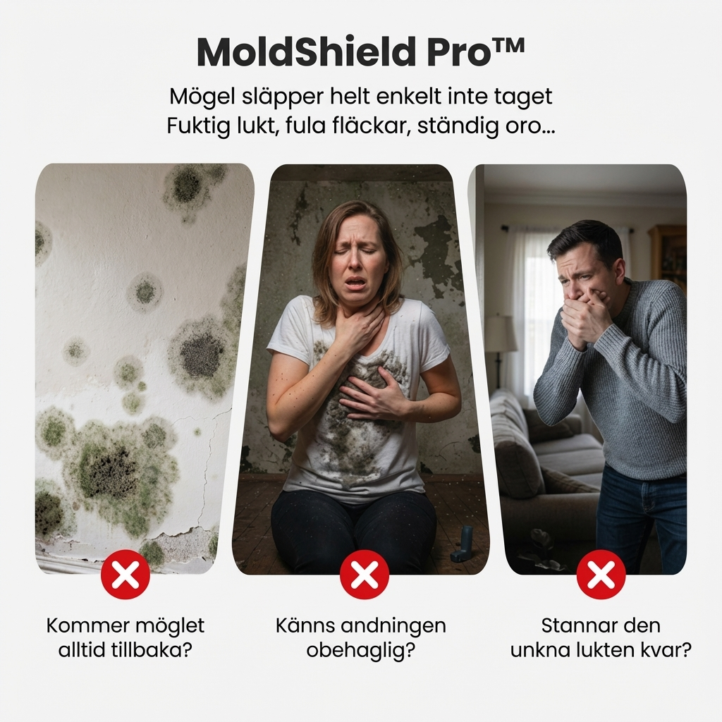 MoldShield Pro™ Schimmelspray – Snabb rengöring för renare väggar och friskare känsla