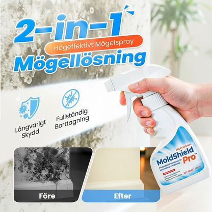 MoldShield Pro™ Schimmelspray – Snabb rengöring för renare väggar och friskare känsla