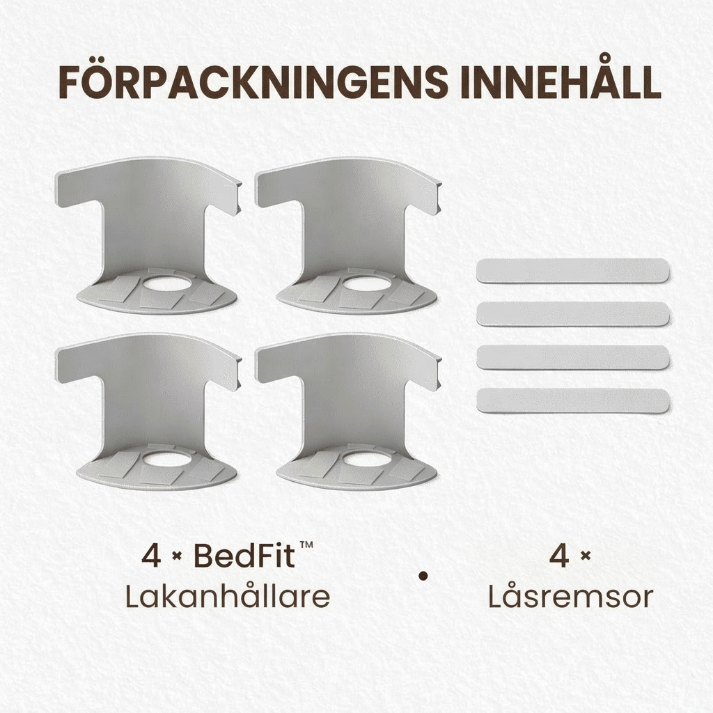 SheetLock Comfort™ Madrassfäste – Inga lösa lakan och mer sovkomfort