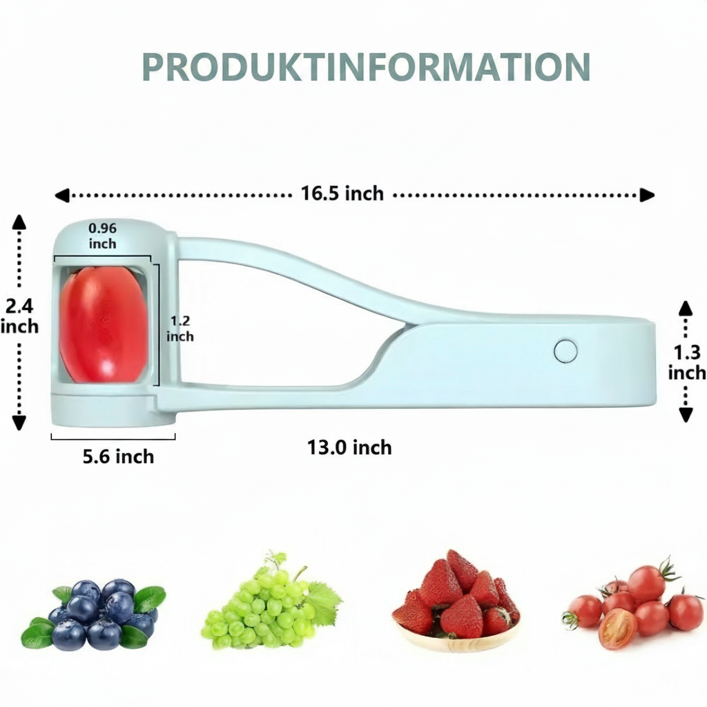 FruitSnap Pro™ Fruktskärare – Snabbare fruktförberedelser utan kladd