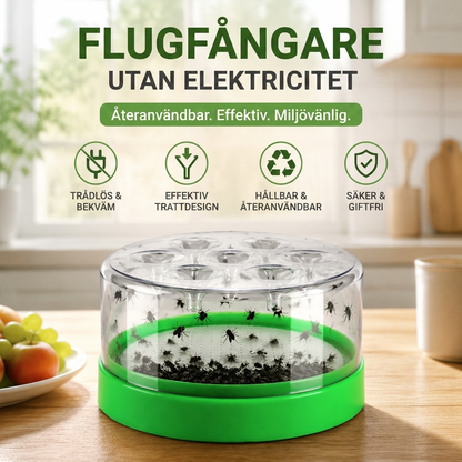 🪰 Flugfångare utan elektricitet – återanvändbar, effektiv och miljövänlig! Bort med de små krypen! 🌿