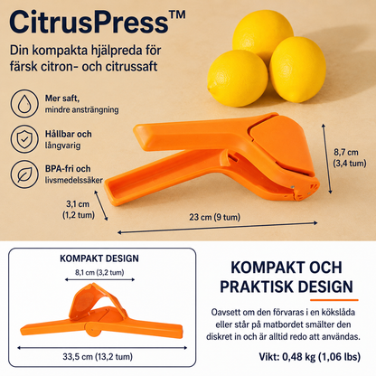 CitrusPress™ Juicer – Manuell citruspress för enkel och effektiv juicepressning