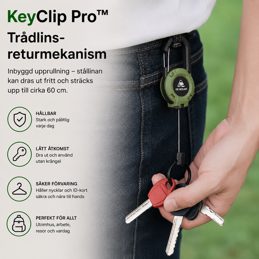 KeyClip Pro™ Karabinkrok – Smidig og sikker nøkkelorganisering hver dag